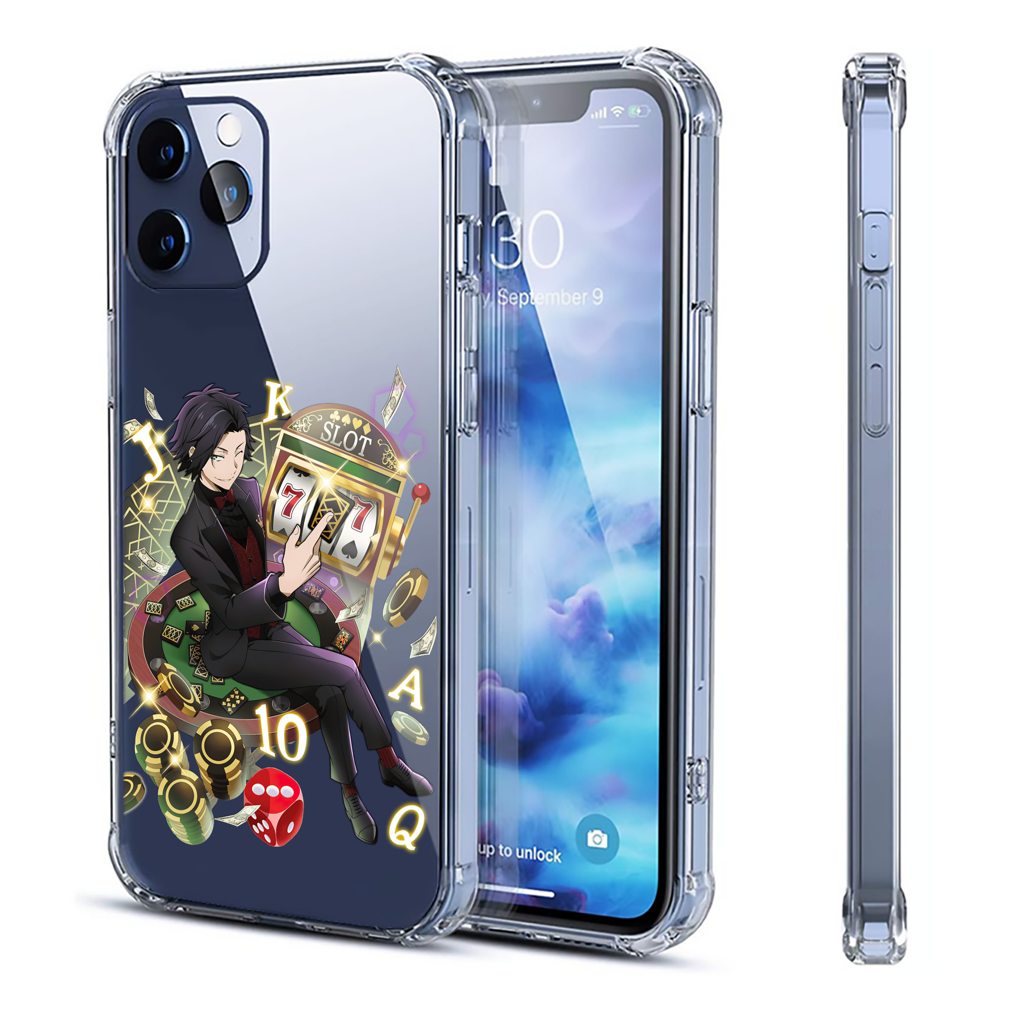 （画像用） 文豪ストレイドッグス Bungo Stray Dogs 【iPhone 12シリーズ対応】透明スマホケース（クリアソフトケース）